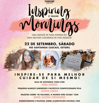 5th Edition of the Inspiring Mornings, 22nd September, at Ashtanga Cascais, Estoril